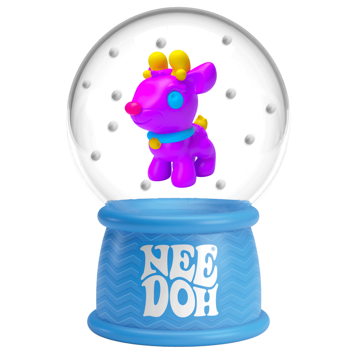 NeeDoh Squish N Flow Snow Globe ZBUF