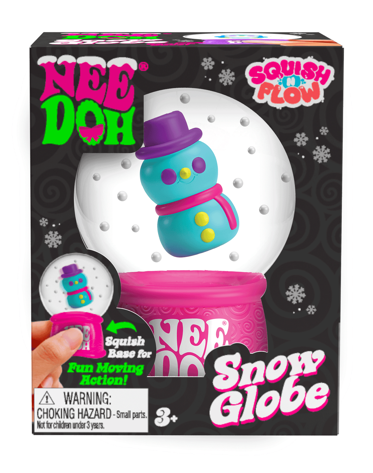 NeeDoh Squish N Flow Snow Globe ZBUF