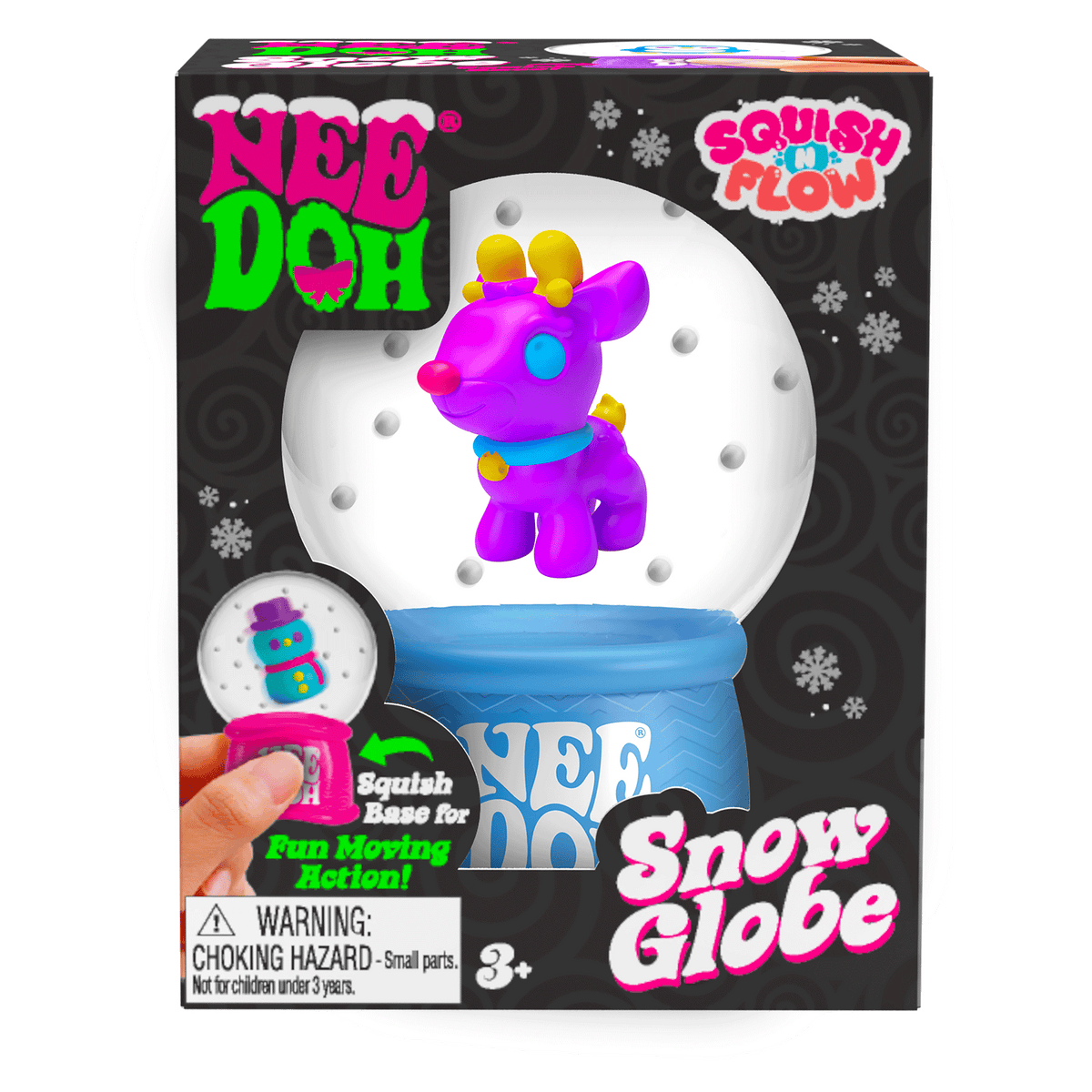 NeeDoh Squish N Flow Snow Globe ZBUF